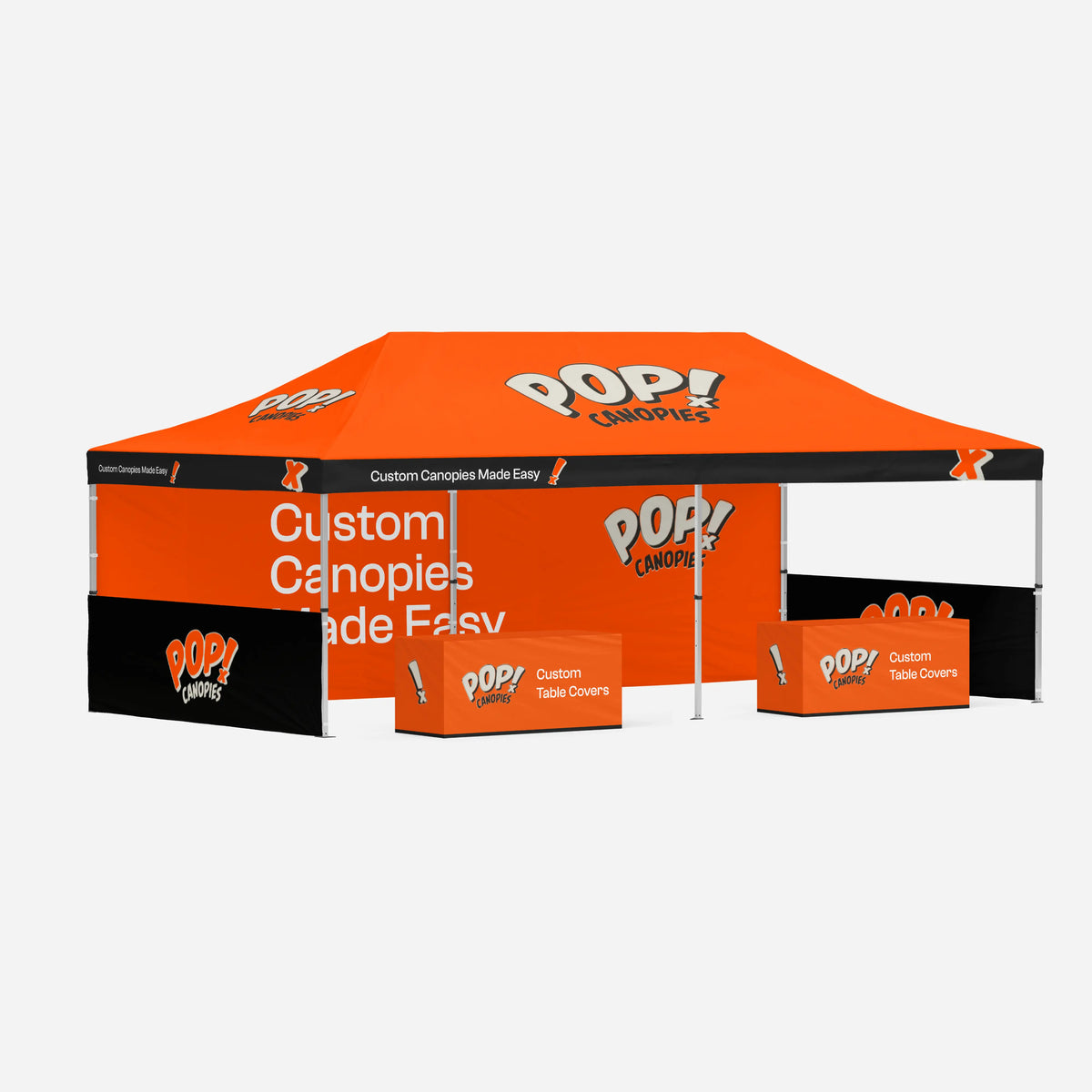 10x20 Booth Kit C2 – custom printed with logo