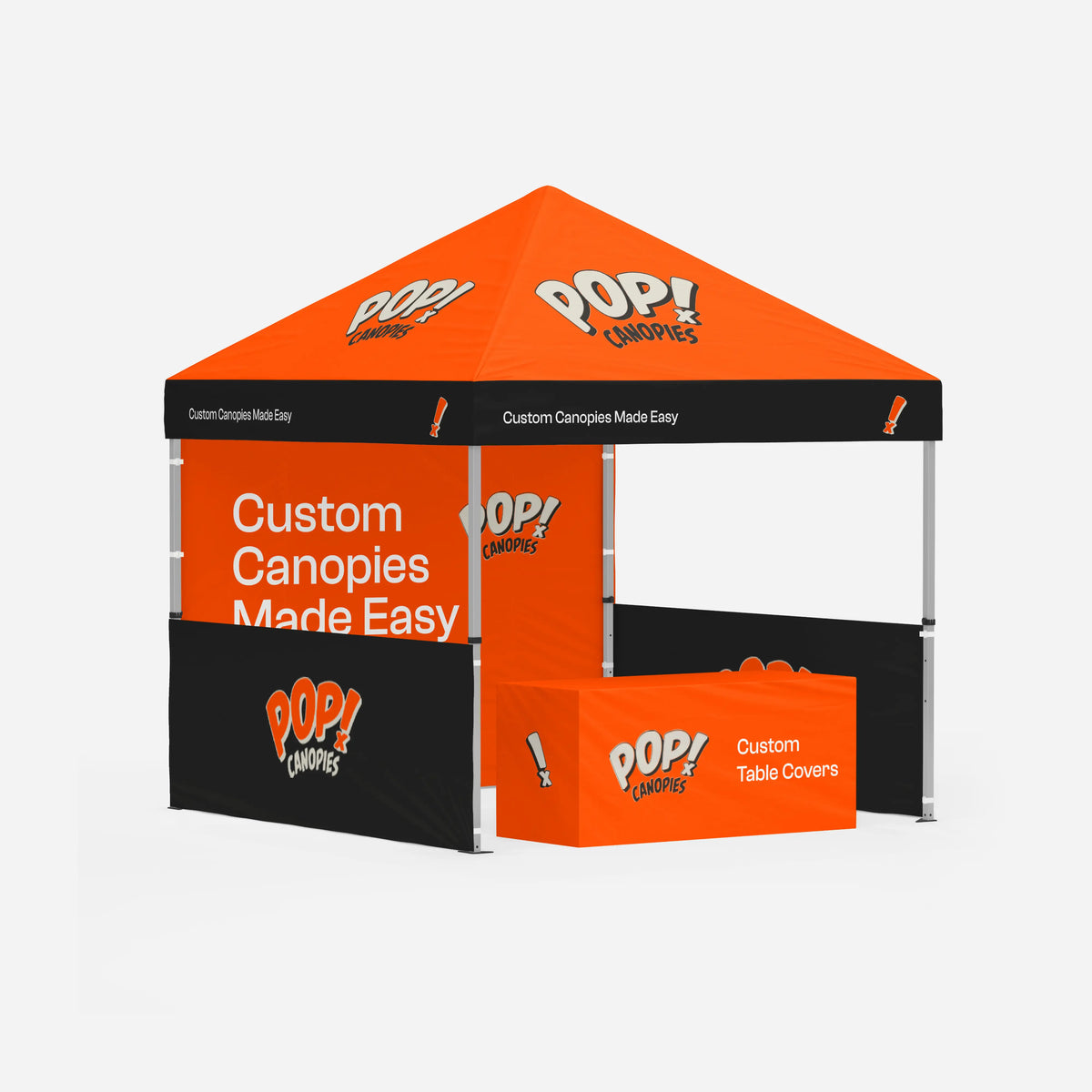 10x10 Booth Kit A2 – custom printed with logo